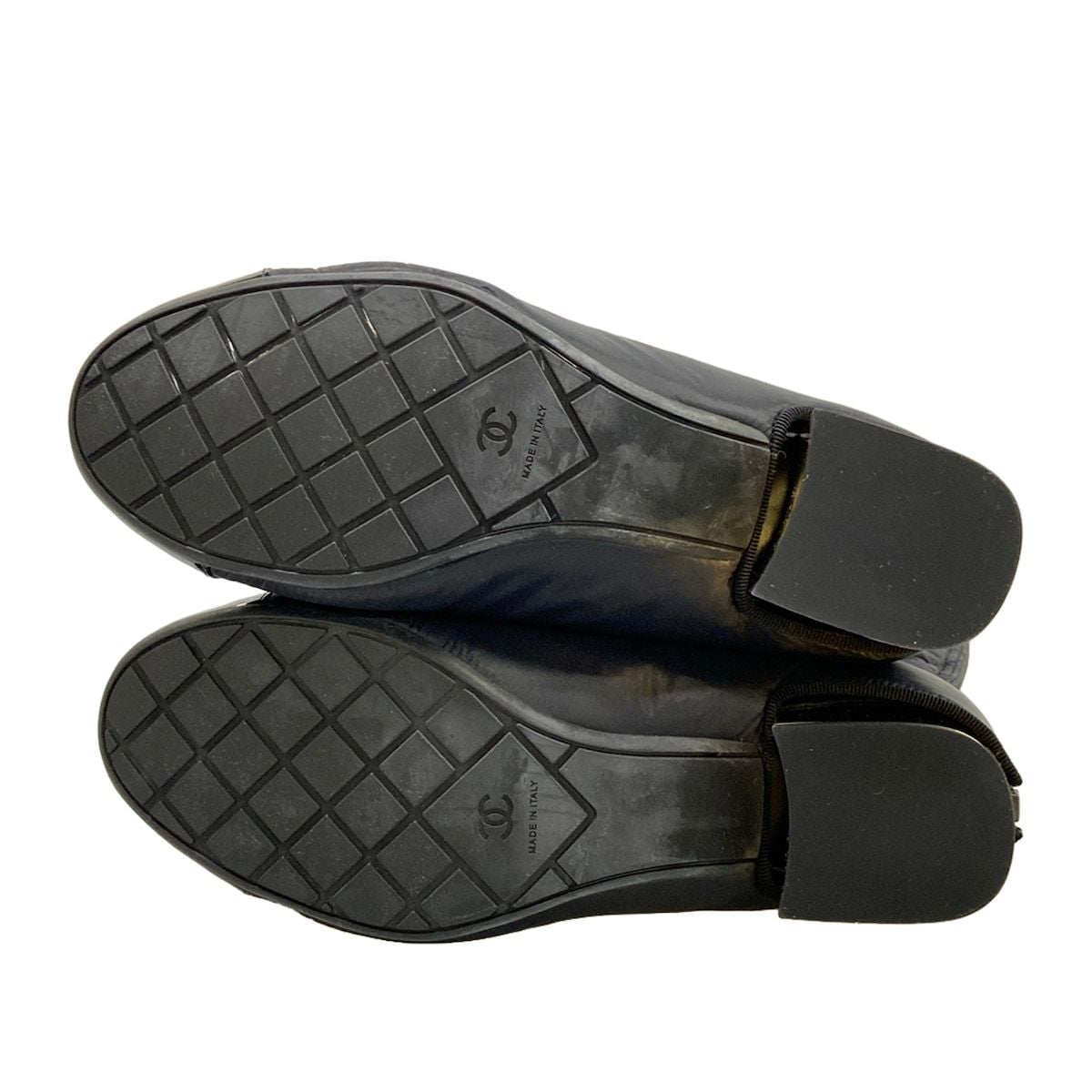 Chanel Long Boots C Black 2-Way Nylon Cover Removable with Pocket Quilted 37 — view 8