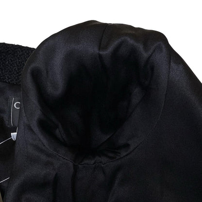 Chanel Coat 38 M Black Long Sleeve Tweed Short Length Winter Autumn Wool — view 8