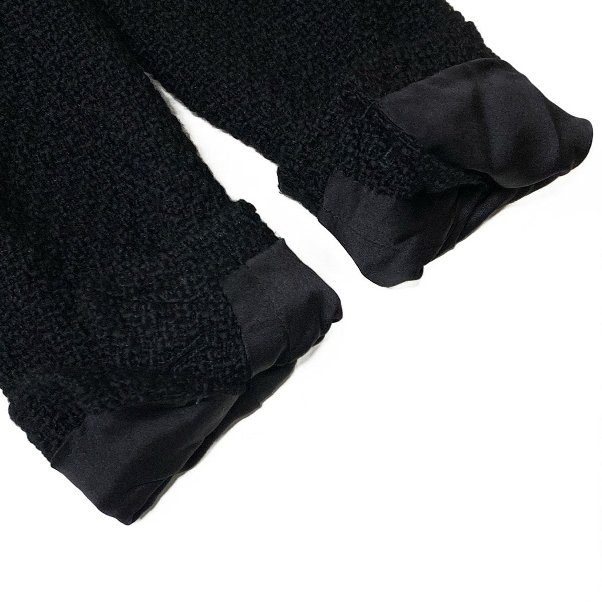 Chanel Coat 38 M Black Long Sleeve Tweed Short Length Winter Autumn Wool — view 6