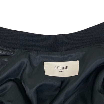 Celine Jacket 34 S Black Kazak Varsity Triomphe Spring Autumn Silk — view 8