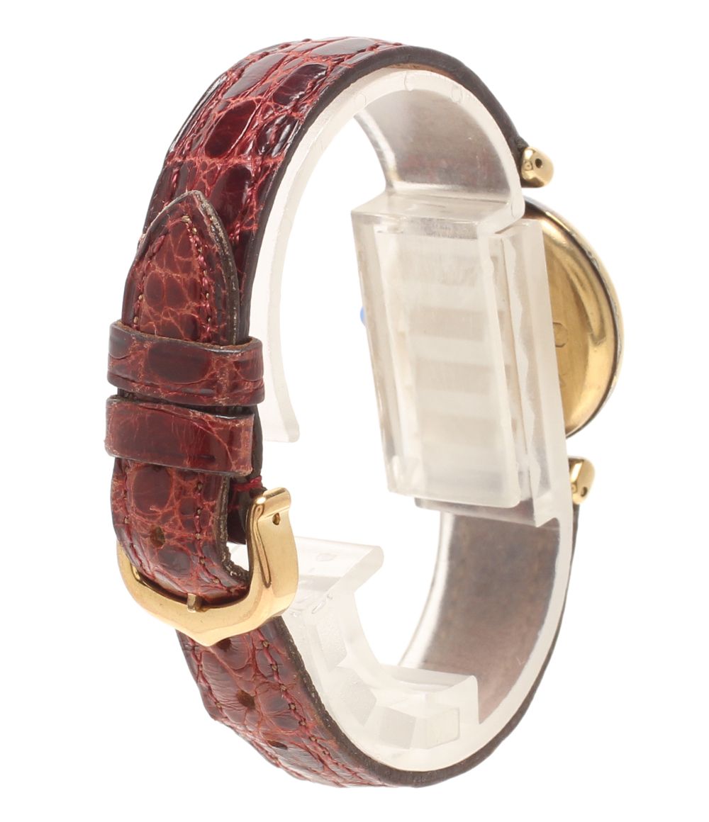 Cartier Watch 925 Must Corize Vermeille Quartz White — view 3