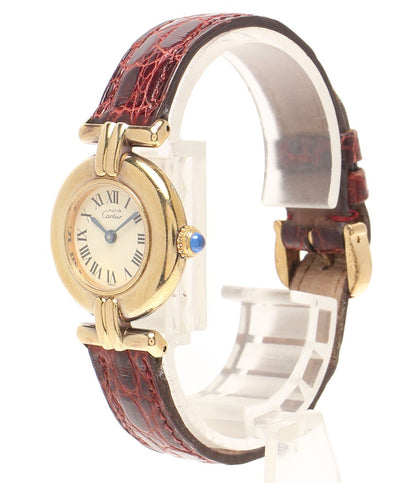 Cartier Watch 925 Must Corize Vermeille Quartz White — view 2