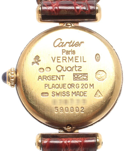 Cartier Watch 925 Must Corize Vermeille Quartz White — view 4