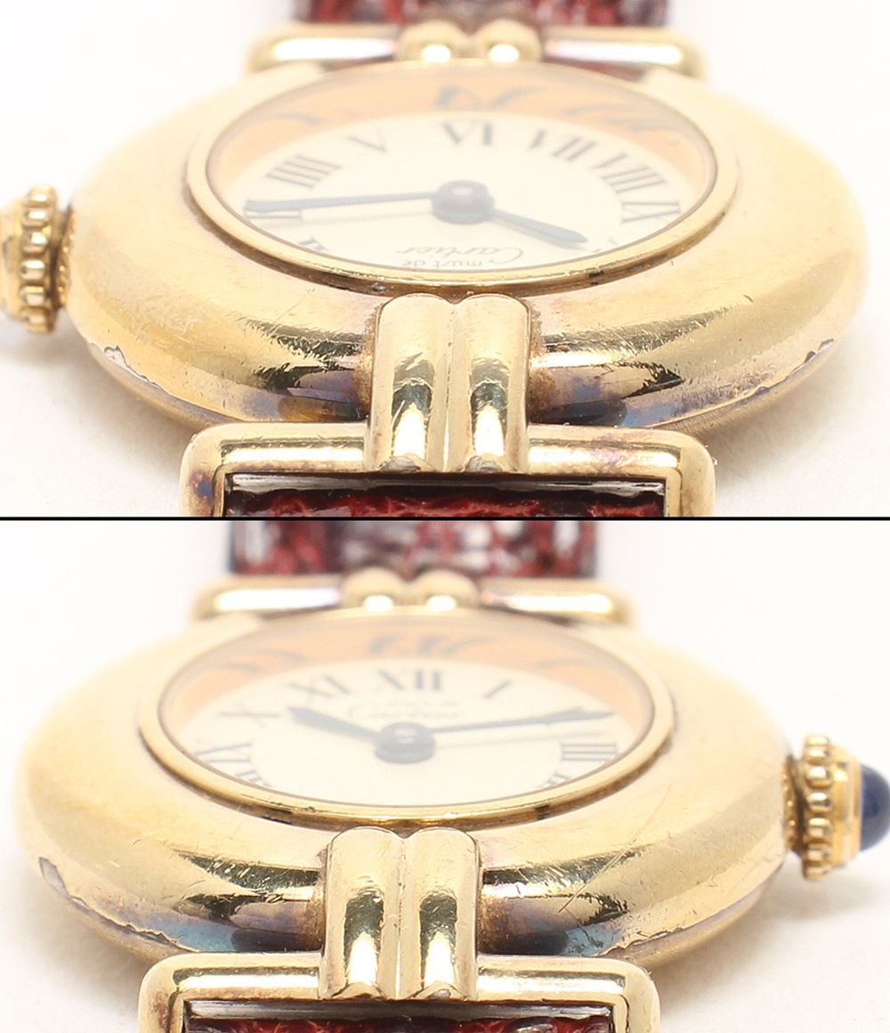 Cartier Watch 925 Must Corize Vermeille Quartz White — view 7