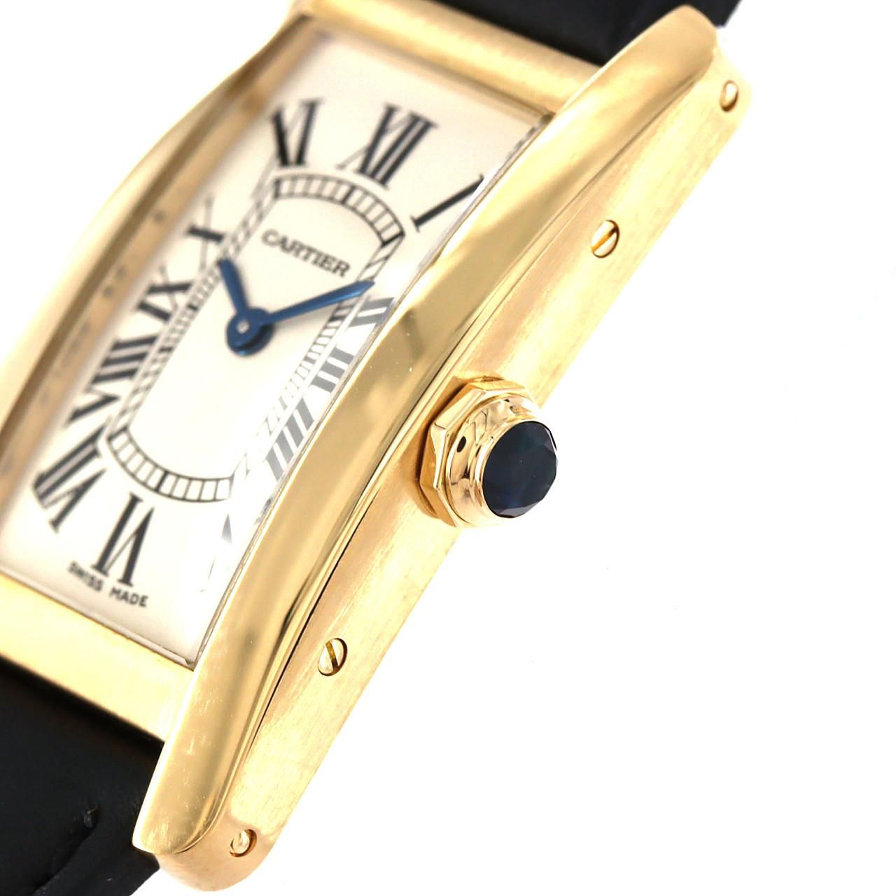 Cartier Tank American SM YG Quartz Watch — view 3
