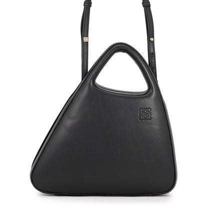Loewe Architect Soft Natural Calfskin 2-Way Shoulder Bag Black