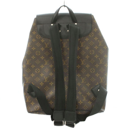 Louis Vuitton Monogram Macassar Parc Backpack Canvas Logo Contrast Brown Black — view 3