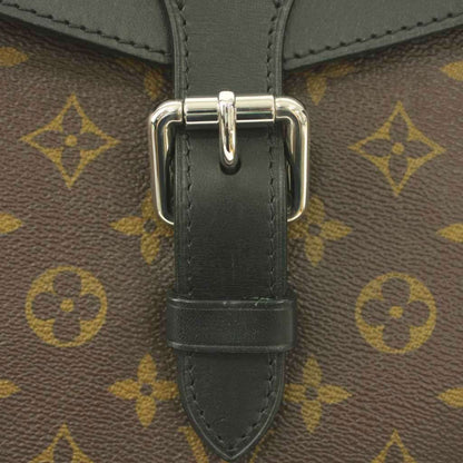 Louis Vuitton Monogram Macassar Parc Backpack Canvas Logo Contrast Brown Black — view 8