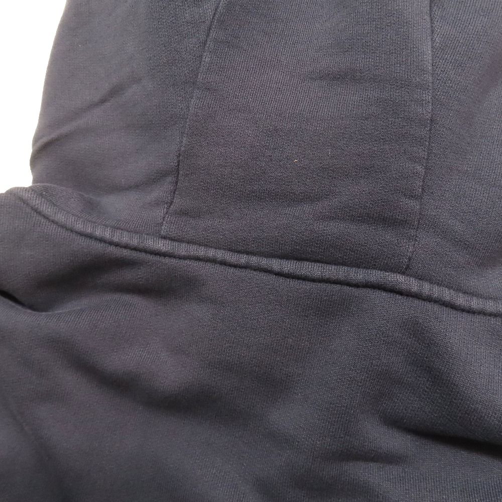 Moncler Logo Drawstring Embroidery Sweatshirt Pullover Hoodie XL Navy — view 5