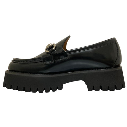 Gucci Lug Sole Horsebit Loafers Black 34.5 — view 3