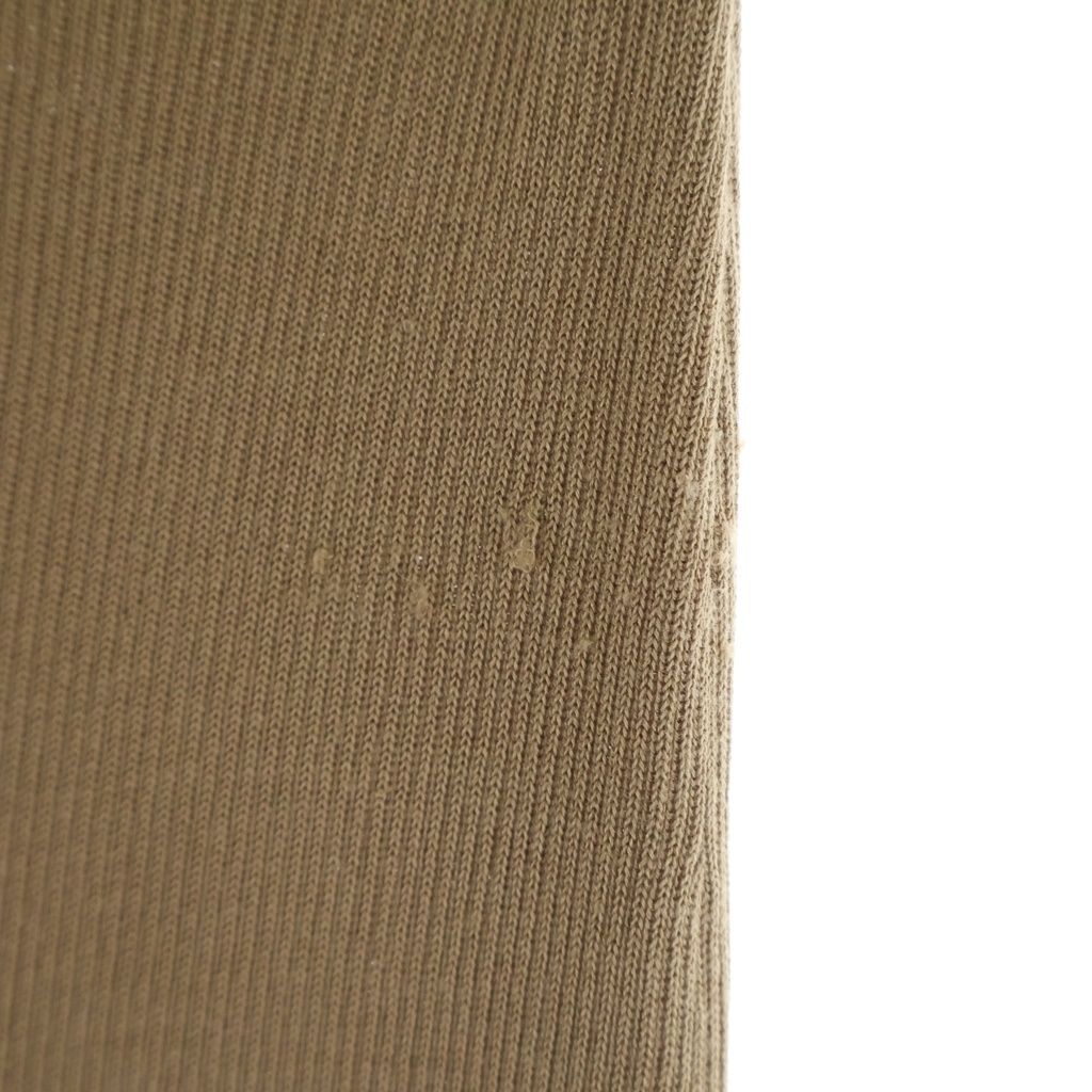 Prada Triangle Logo Silk Knit Long Skirt 40 Brown — view 5