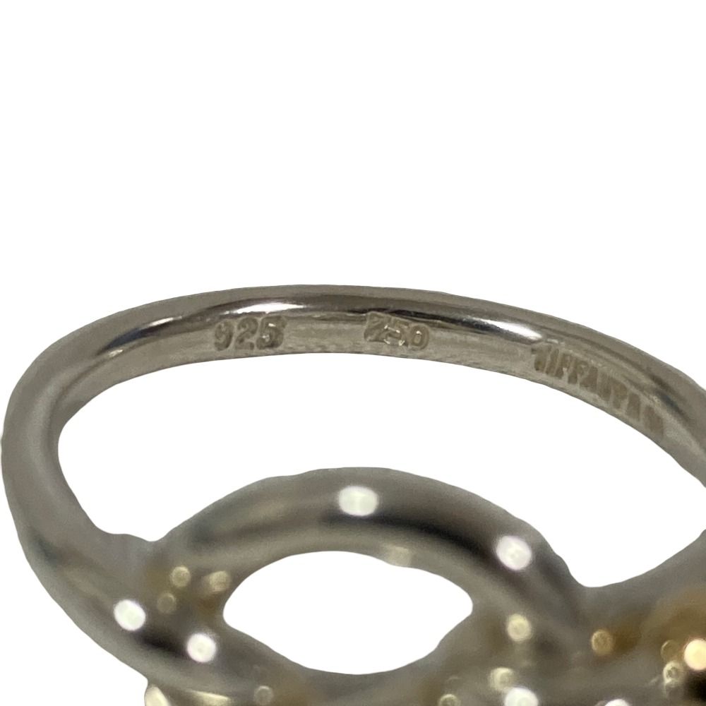 Tiffany & Co Vintage Hook &eye Love Knotring Ring 925 750 to Silver Second — view 4