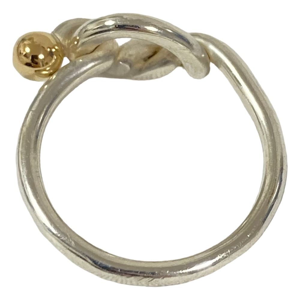 Tiffany & Co Vintage Hook &eye Love Knotring Ring 925 750 to Silver Second — view 3