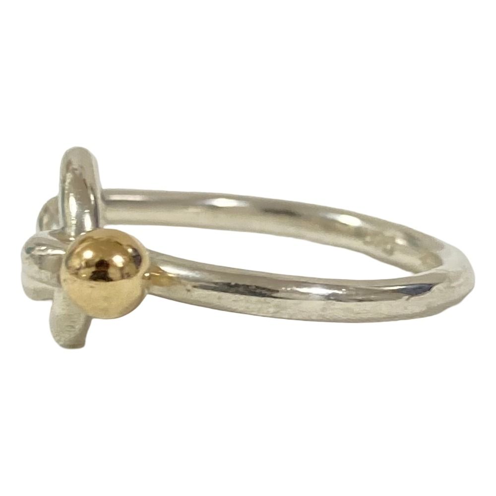 Tiffany & Co Vintage Hook &eye Love Knotring Ring 925 750 to Silver Second — view 2