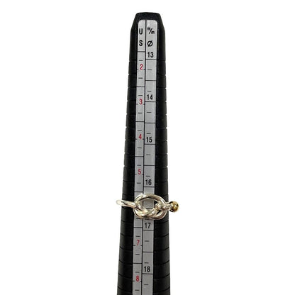Tiffany & Co Vintage Hook &eye Love Knotring Ring Sterling Silver 18K — view 7