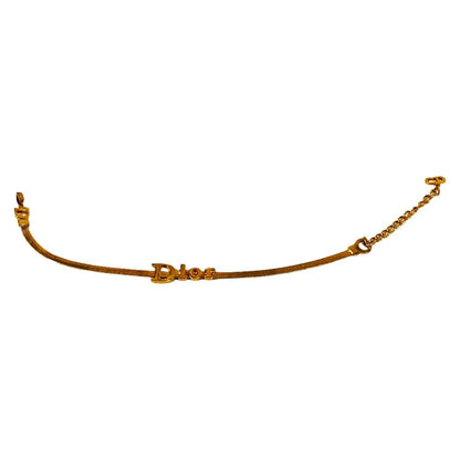Dior Vintage Logo Bracelet Gold Plated — view 2