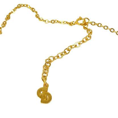 Dior Vintage Logo Chain Necklace Gold Plated — view 6