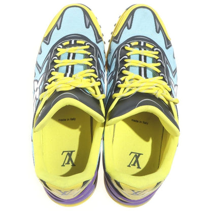 Louis Vuitton Sprint Line Low-Cut Sneakers Yellow Light Blue 7.5 — view 4