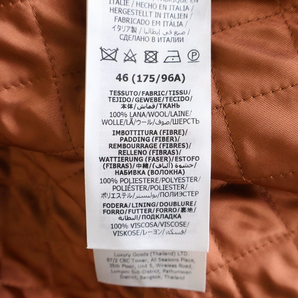 Gucci Wool Cape Coat Long Navy 46 — view 7