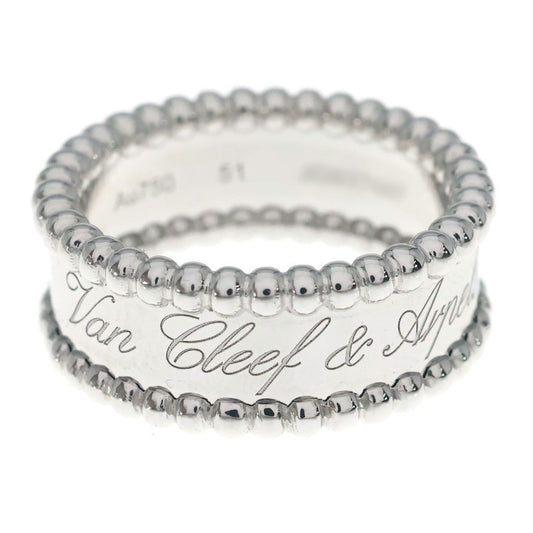 Van Cleef & Arpels Perlee Signature Ring 18K White Gold
