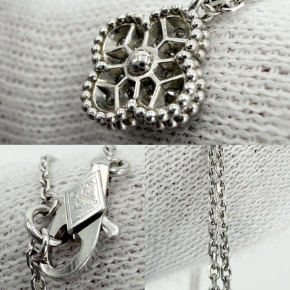Van Cleef & Arpels Large Necklace Sweet Alhambra 18K White Gold 18K White Gold Diamond — view 8