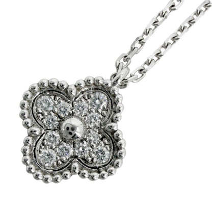 Van Cleef & Arpels Large Necklace Sweet Alhambra 18K White Gold 18K White Gold Diamond