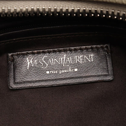 Saint Laurent Gray Patent Leather Handbag — view 4