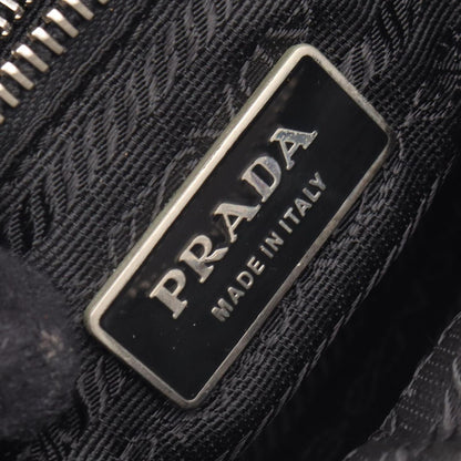Prada Shoulder Bag to Line Guru Logo Black Nylon Leather to — view 4