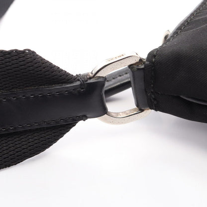 Prada Shoulder Bag to Line Guru Logo Black Nylon Leather to — view 7