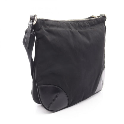 Prada Shoulder Bag to Line Guru Logo Black Nylon Leather to — view 2
