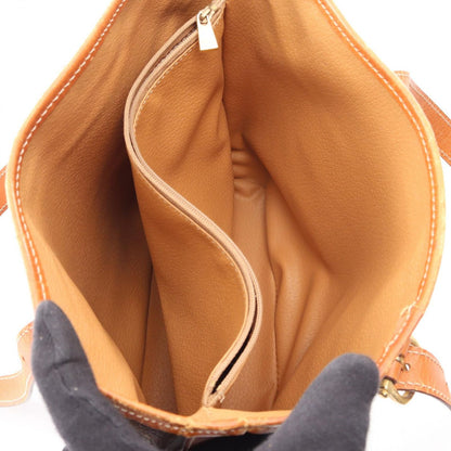 Celine Macadam Brown Canvas Leather Handbag — view 3