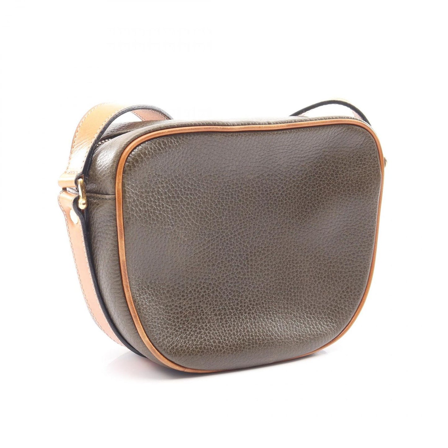 Celine Shoulder Bag Triomphe Khaki Leather — view 2