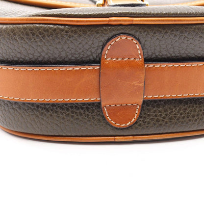 Celine Shoulder Bag Triomphe Khaki Leather — view 8