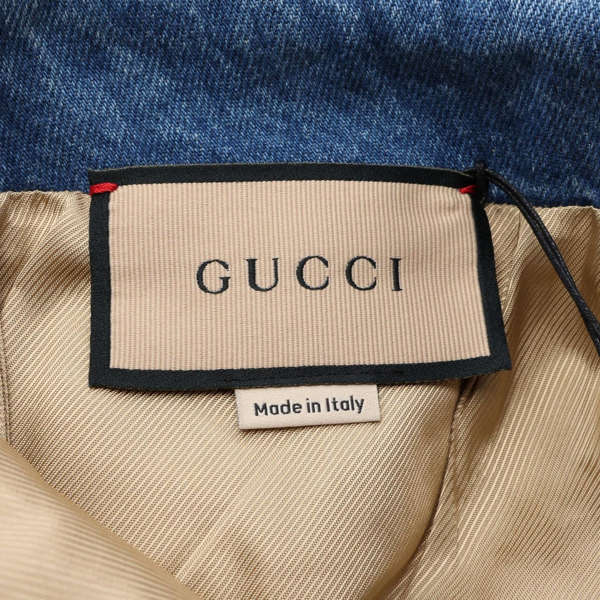 Gucci Skirt Interlocking G Quilted Mini Blue Cotton Denim — view 3