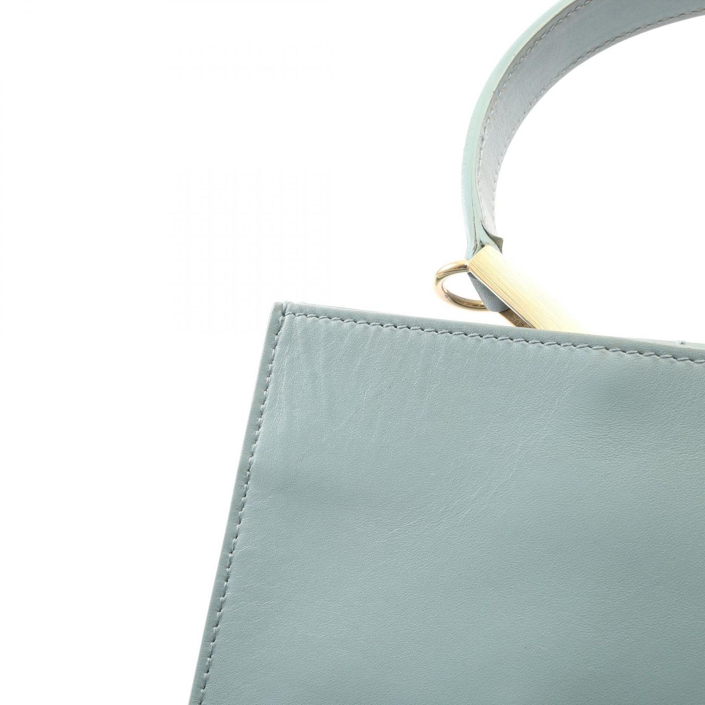 Balenciaga le Dis 2-Way Light Blue Leather Handbag — view 8