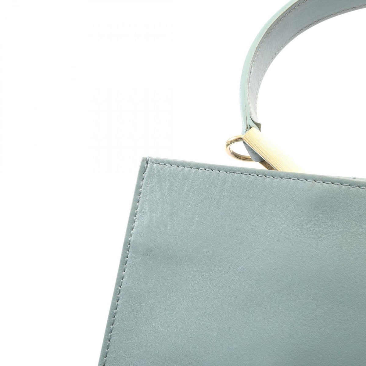 Balenciaga le Dis 2-Way Light Blue Leather Handbag — view 8
