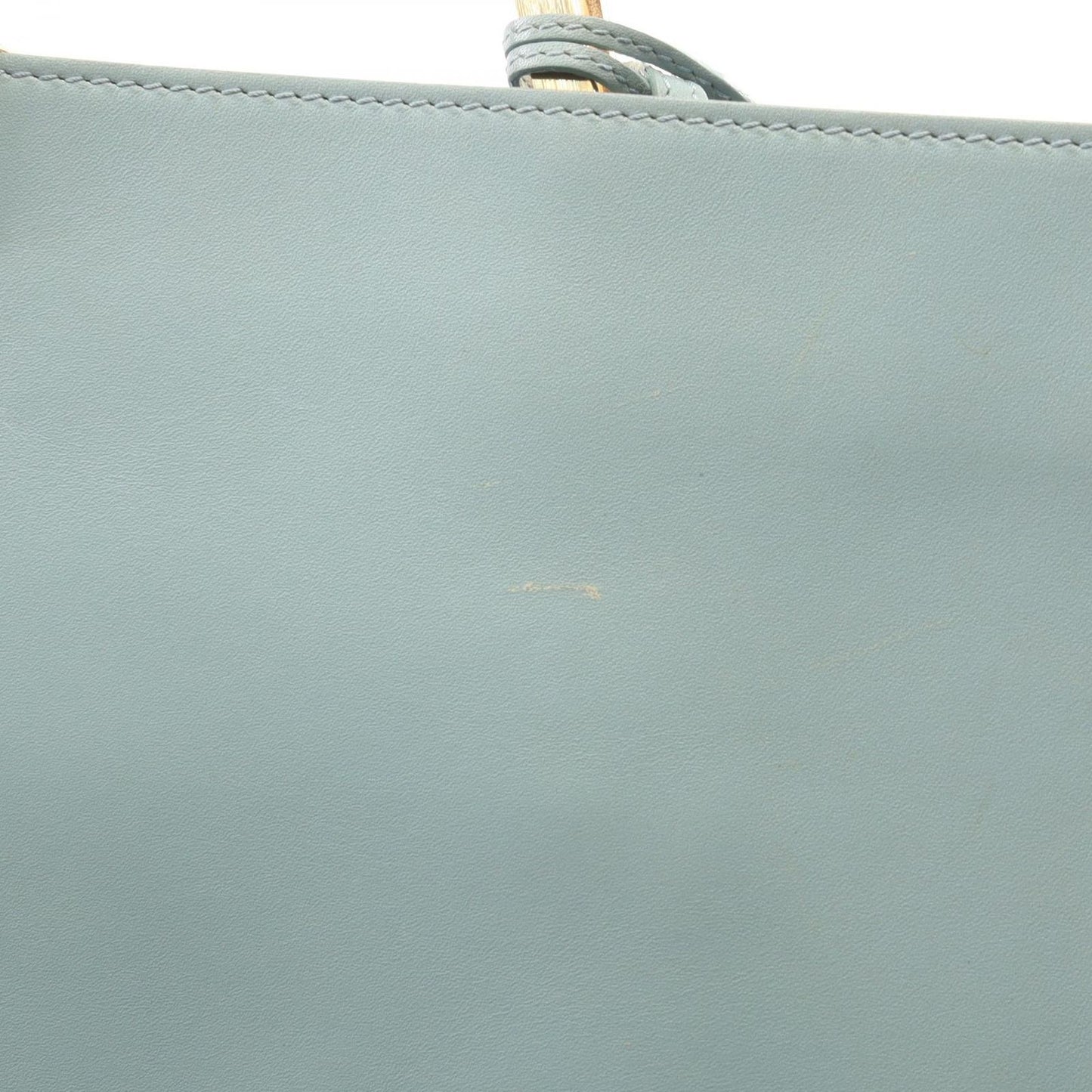 Balenciaga le Dis 2-Way Light Blue Leather Handbag — view 6