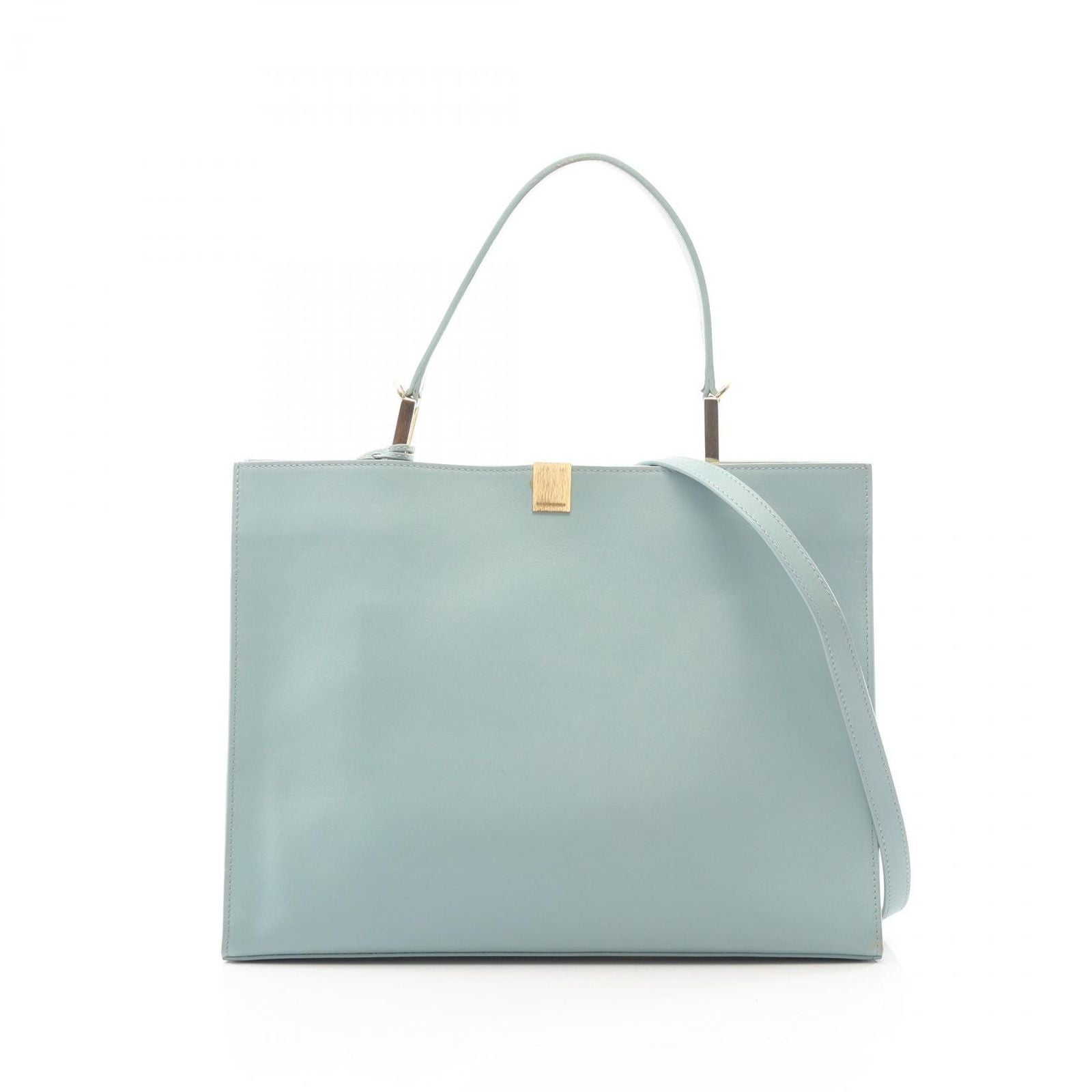 Balenciaga le Dis 2-Way Light Blue Leather Handbag