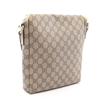 Gucci Shoulder Bag GG Supreme Beige White Canvas Leather — view 2