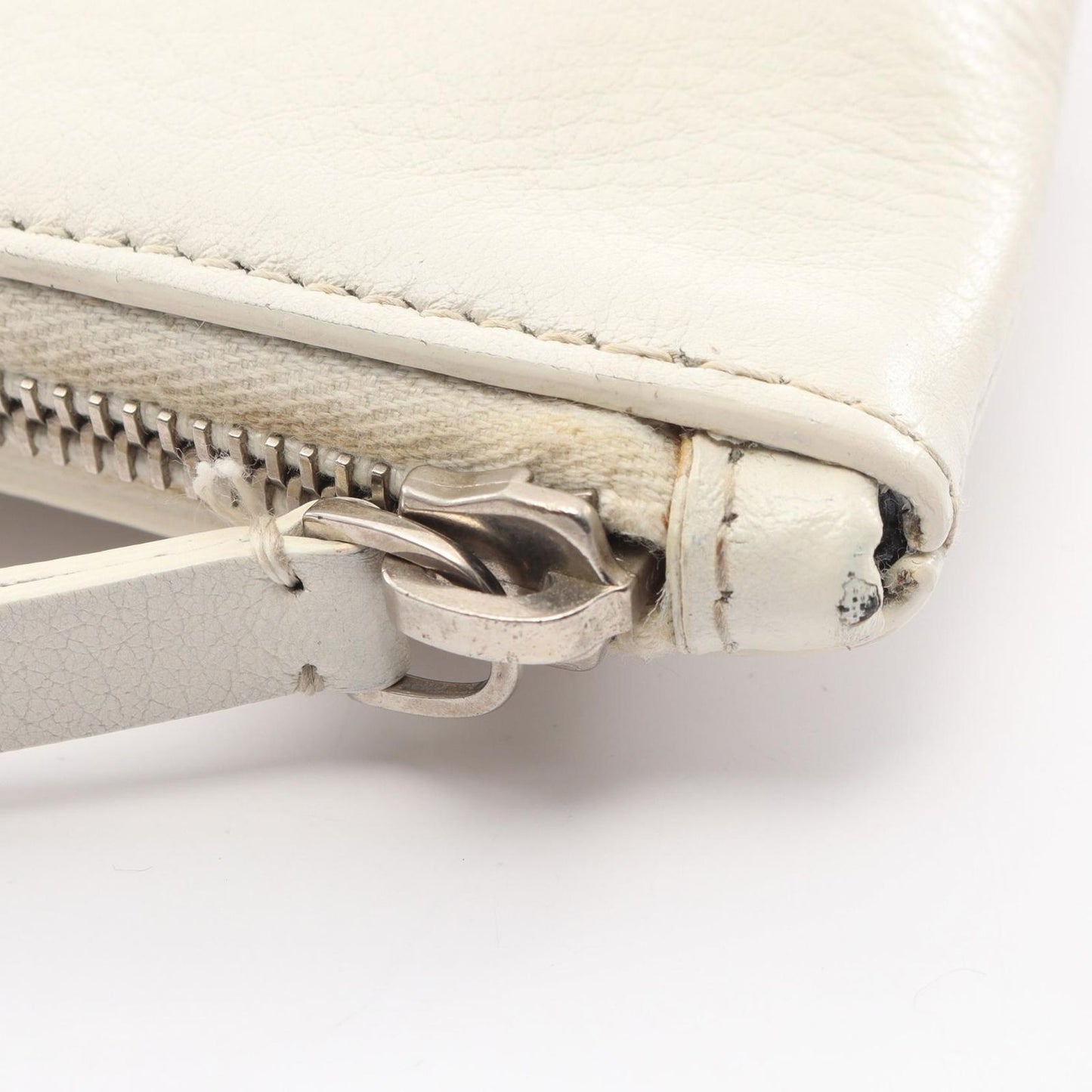 Balenciaga Clutch Everyday Pouch White Leather — view 5