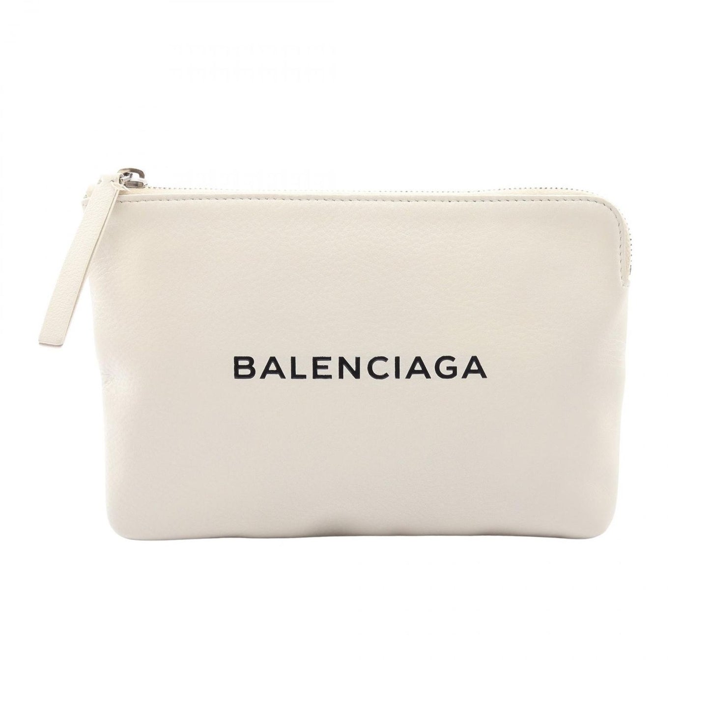 Balenciaga Clutch Everyday Pouch White Leather