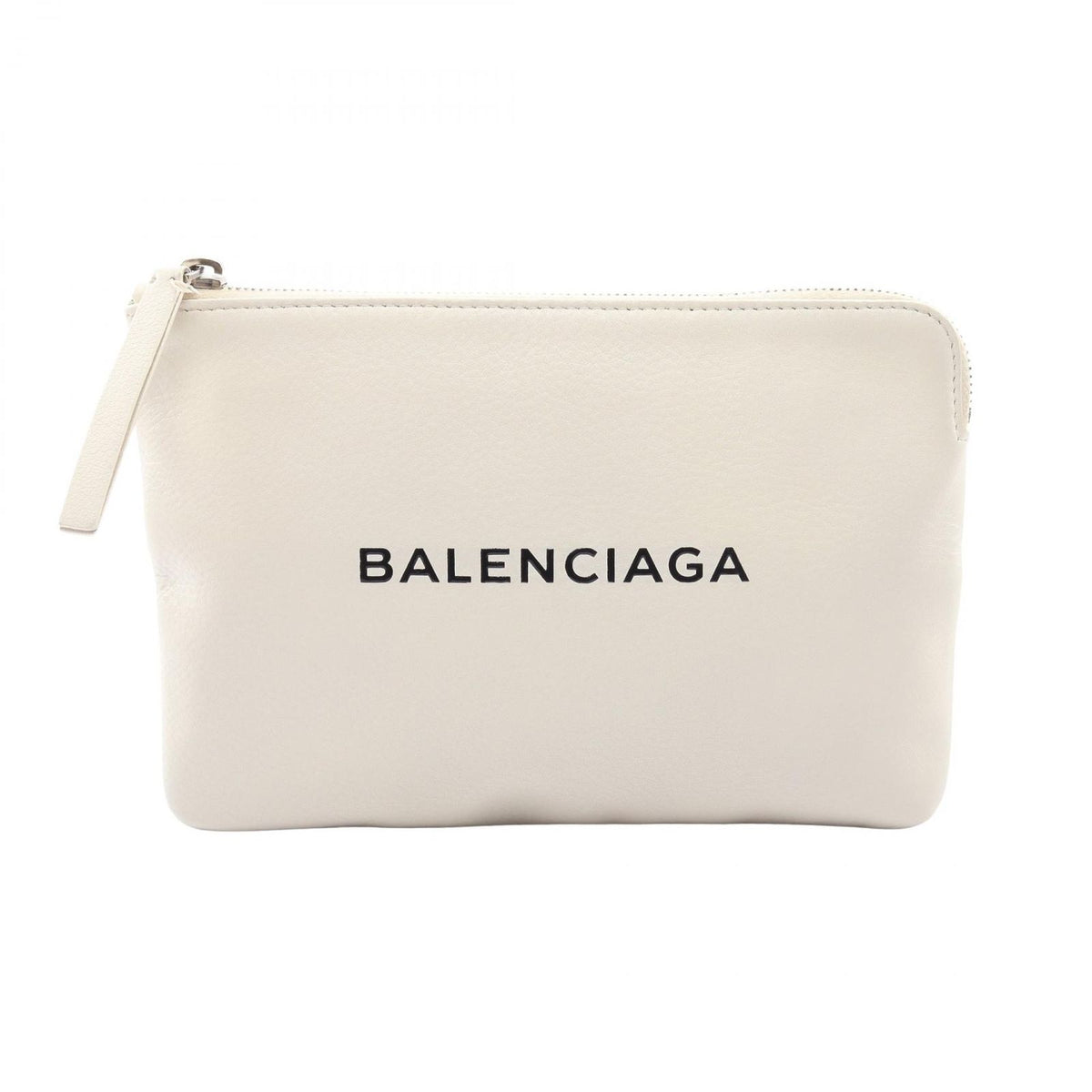 Balenciaga Clutch Everyday Pouch White Leather
