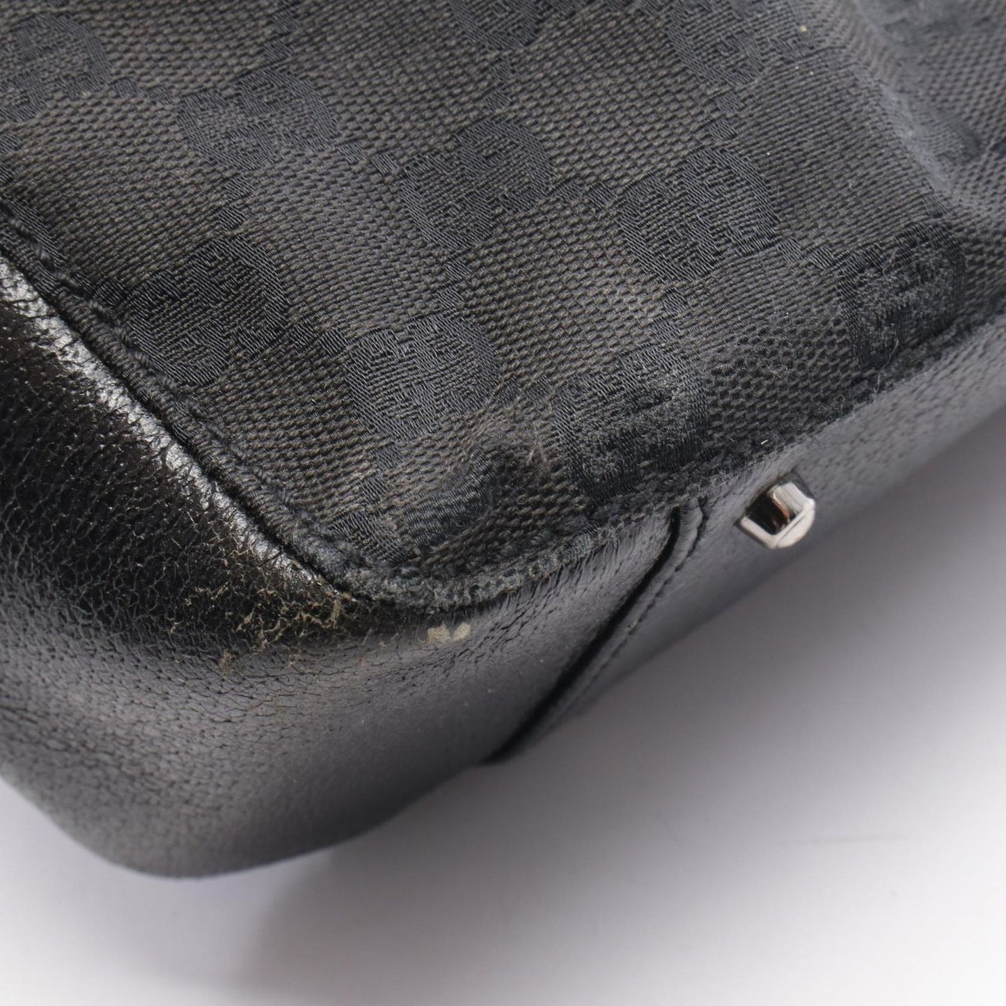 Gucci Tote Bag GG Canvas Leather Handle — view 7
