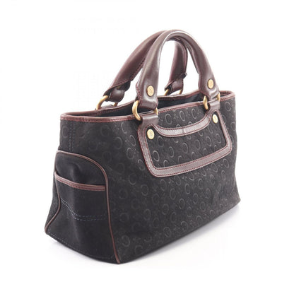 Celine Handbag C Macadam Boogie Bag Black Brown Suede Leather — view 2