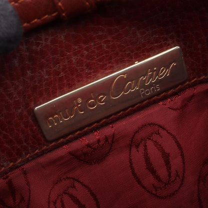 Cartier Shoulder Bag Must Line Bordeaux Leather — view 4