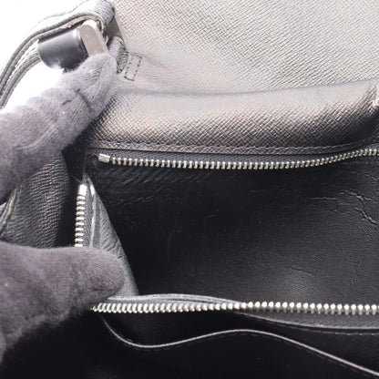 Louis Vuitton Clutch Selenga Taiga Ardoise Black Leather — view 7