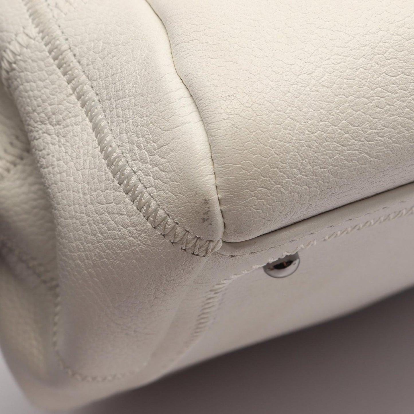 Chanel Handbag Choco Bar Boston Bag White Caviar Leather — view 7