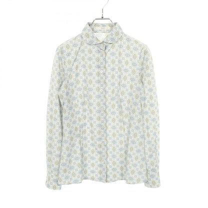 Prada Round Color All Over Pattern Long Sleeve Cotton Shirt