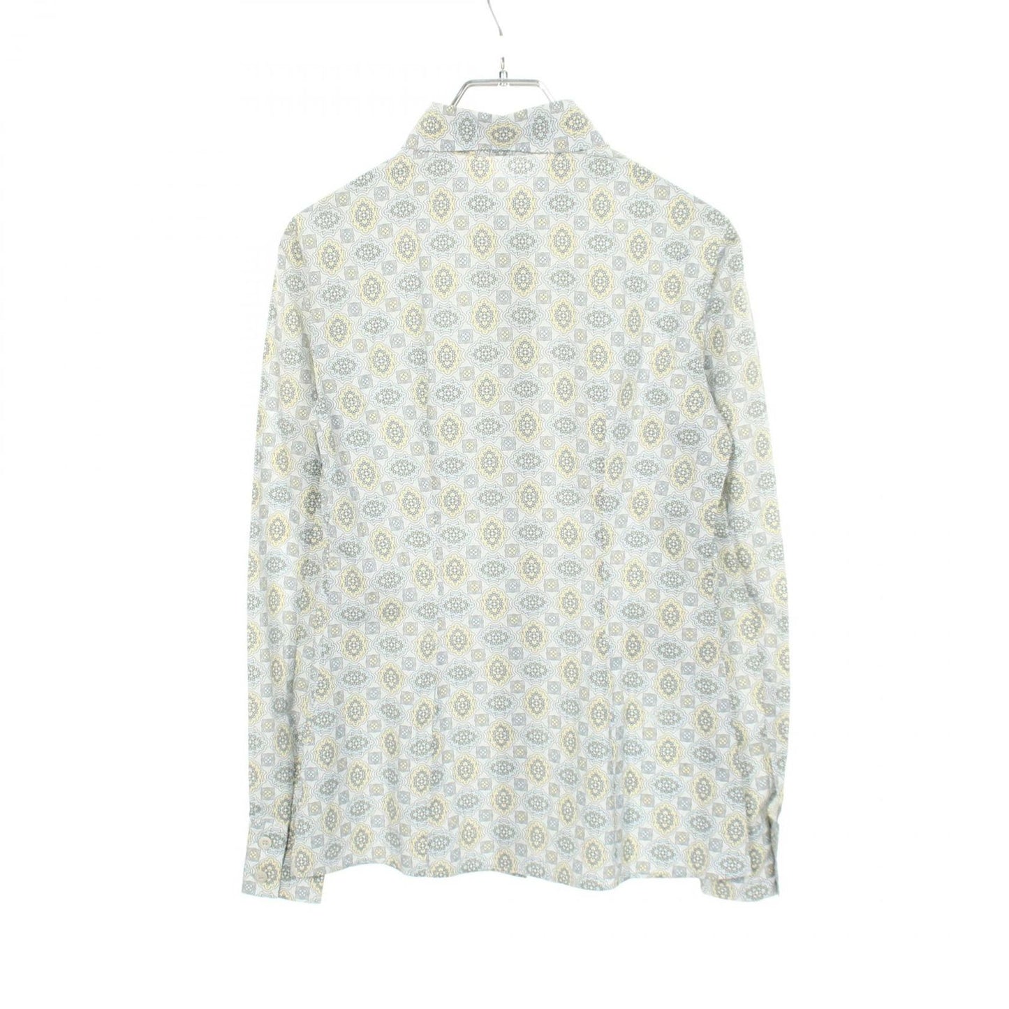 Prada Round Color All Over Pattern Long Sleeve Cotton Shirt — view 2