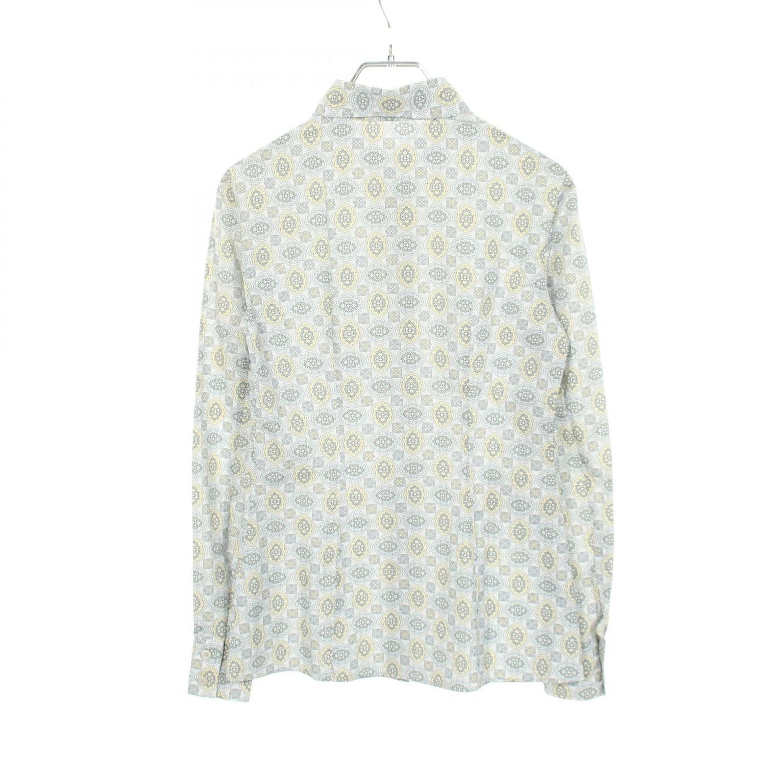 Prada Round Color All Over Pattern Long Sleeve Cotton Shirt — view 2